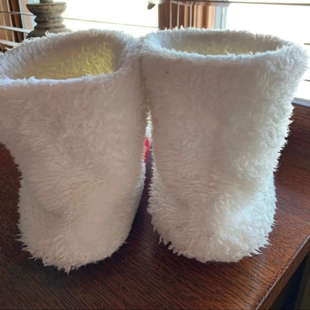 Snowman Plush Hard Sole Slippers
